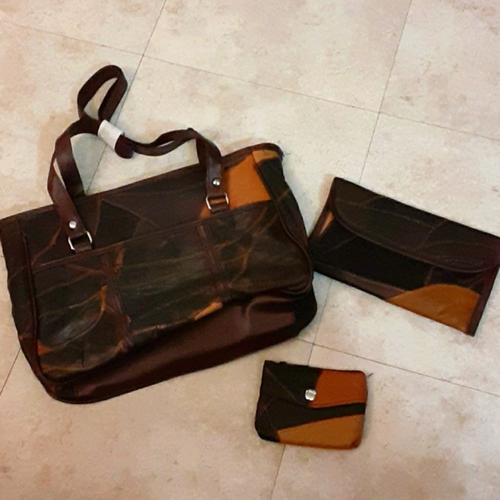 Leather purse 3piece